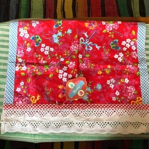 RETRO STYLE LG. TEA TOWEL: VIVID COLORS! DUTCH!